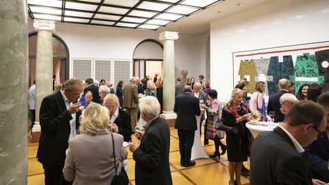 Empfang im Rahmen des Salons