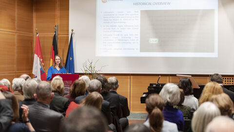 13. Europäischer Salon mit Litauen Vortrag der litauischen Vizekulturministerin Gintautė Žemaitytė