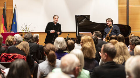 13. Europäischer Salon mit Litauen Pianist Petras beim 13. Europäischen Salon mit Litauen