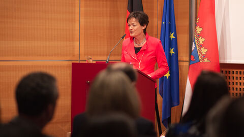 12. Europäischer Salon mit dem Kooperationspartner Belgien Begrüßung der Gäste durch Europaministerin Puttrich