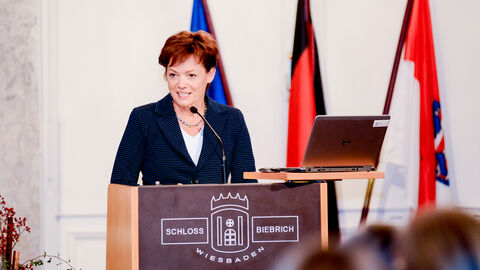 Europaministerin Lucia Puttrich beim Hessischen Europaempfang 