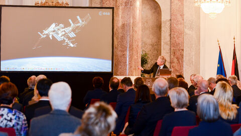 Hessischer Europaempfang am 01.11.2016 in Wiesbaden - Dr. Rolf Densing, Leiter des ESOC in Darmstadt Dr. Rolf Densing, Leiter des ESOC in Darmstadt