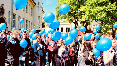 Aktion anlässlich der Europawoche 2018