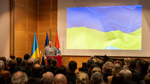 17. Europäischer Salon mit der Ukraine am 17. März 2023 Botschafter der Ukraine in Deutschland, Oleksii Makeiev