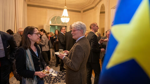 17. Europäischer Salon mit der Ukraine am 17. März 2023 Empfang im Anschluss an die musikalische Darstellung