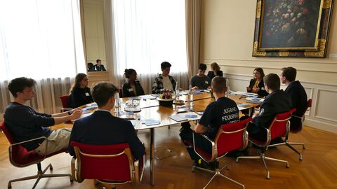 Europäisches Hausparlament von Pulse of Europe in der Staatskanzlei