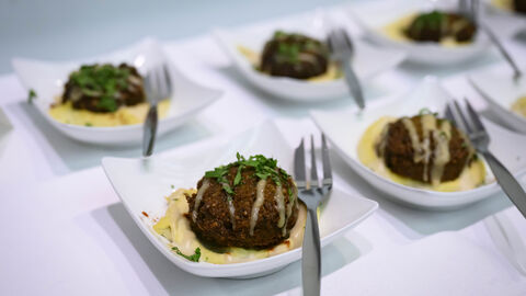 Empfang mit israelisch inspirierten Spezialitäten