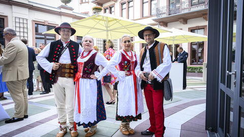 Gäste des polnischen Gesangs- und Tanzensembles "Jawor"