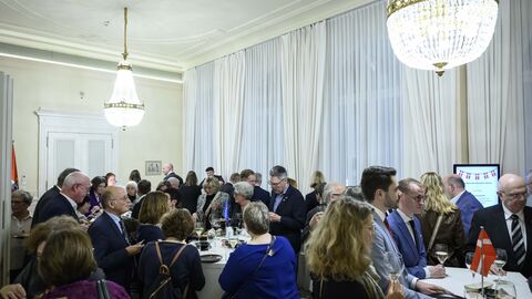 Empfang im Rahmen des 21. Europäischen Salons mit Dänemark